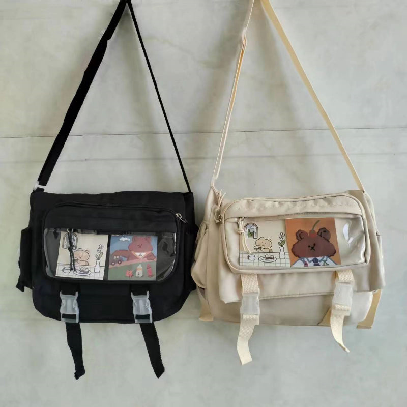 Waterproof Nylon Crossbody Bags for Women Shoulder Bags Youth Fashion Ladies Handbag Messenger Bag Teenagers Girls School Bags