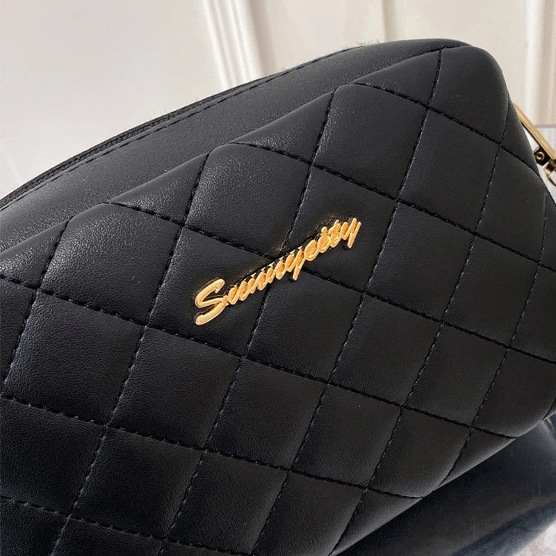 Fashion PU Leather Women Shoulder Bags Luxury Design Quilted Shopper Bag Female Casual Crossbody Bags Female Small Handbag Purse