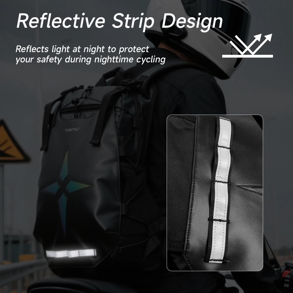 Tigernu Cycling Backpacks Men Waterproof Bicycle Bags Motor Bags Sport Bike Backpacks Storage Helmet Pack With Reflective Strap