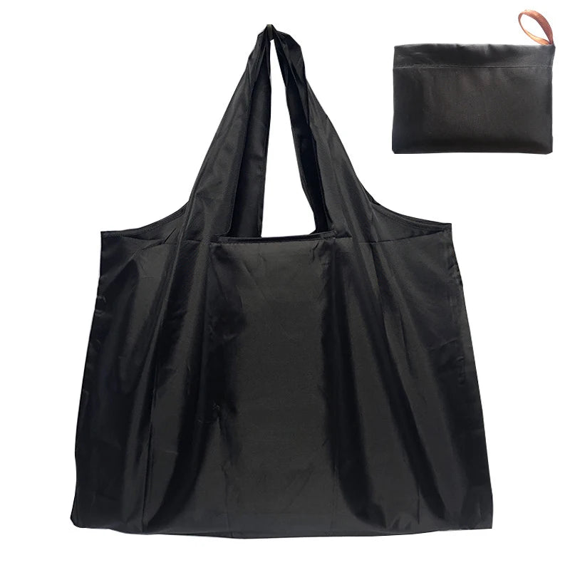 Versatile Folding Shopping Bag, Large Capacity Travel Tote Bag, Waterproof Shoulder Storage Bag,Fashion Reusable Grocery Bag