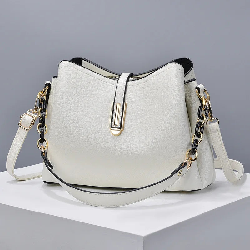 Bag Women's Simple Solid Color Shell Small Bag Fashion Casual One Shoulder Crossbody Bag