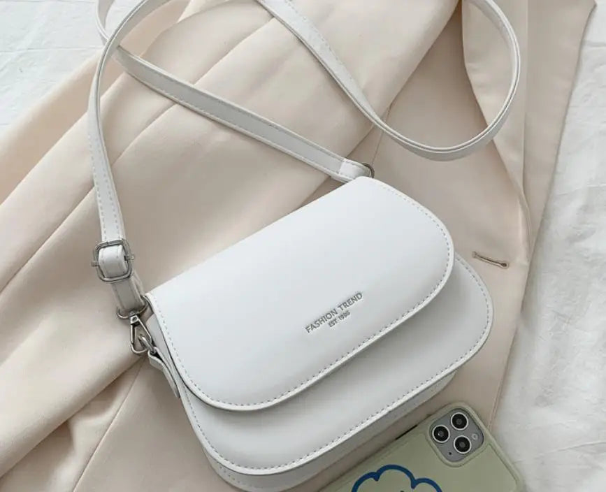Fashionable Synthetic Leather Crossbody Bag, Womens Shoulder Bag, Simple Square Design, Adjustable Strap, Suitable for Daily Use