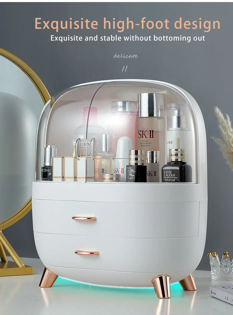 Makeup Container Polish Box Desktop Storage Organizer Makeup Drawer Large Box Cosmetic Capacity Storage Nail Jewelry Organizer