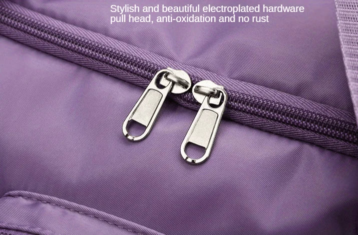 Nylon Travel Gym Bag with Shoe Compartment Dry Wet Separation, Organizer Pockets, Sports Bag for Women/Men, Student Essentials