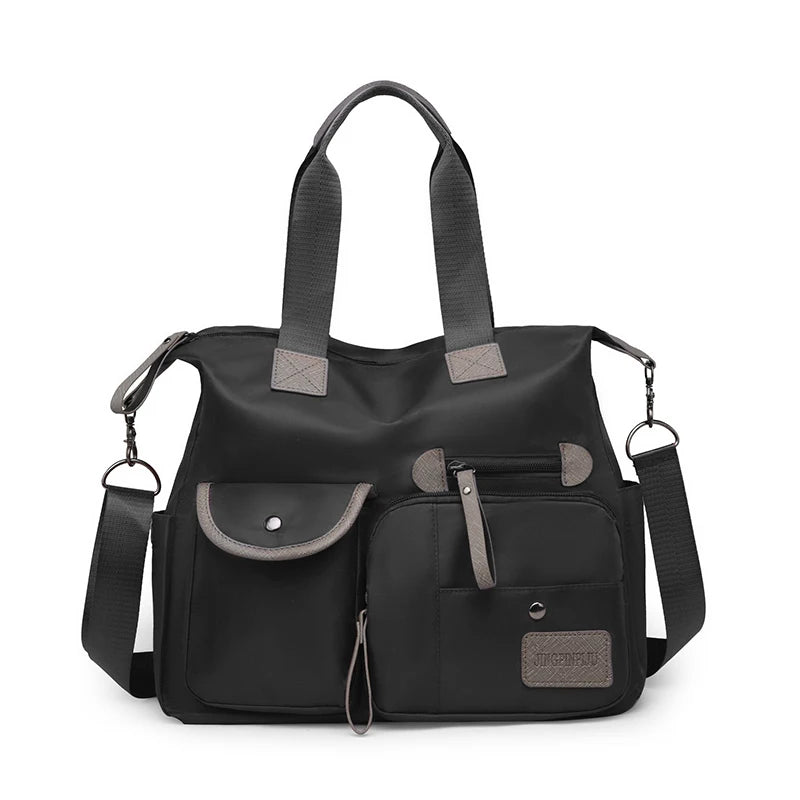 New Ladies Tote Bag Fashion Nylon Waterproof Casual Shoulder Mummy Bag Large Capacity Women's Messenger Handbags