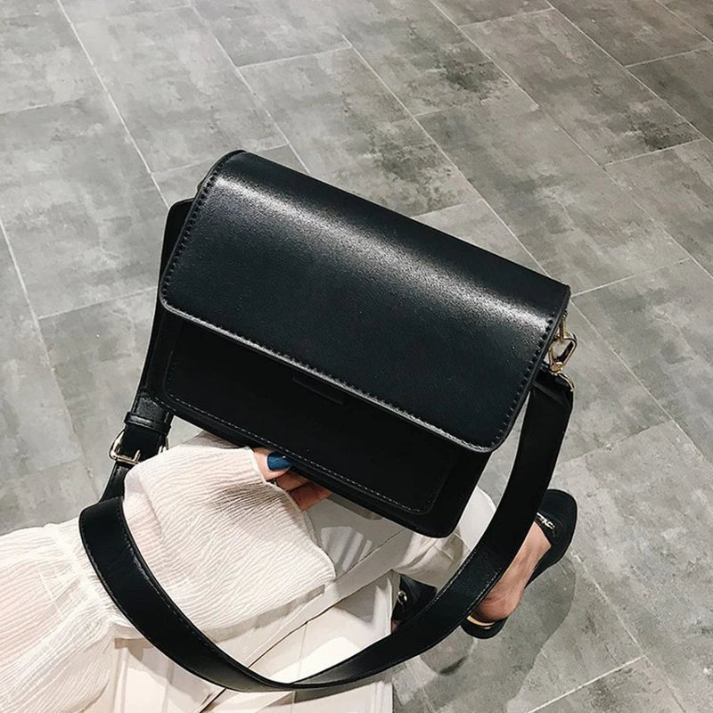 Sewing Thread Women's Shoulder Bags Pu Hasp Ladies Crossbody Bags on Sale 2024 High Quality Free Shipping Bolsas Femininas