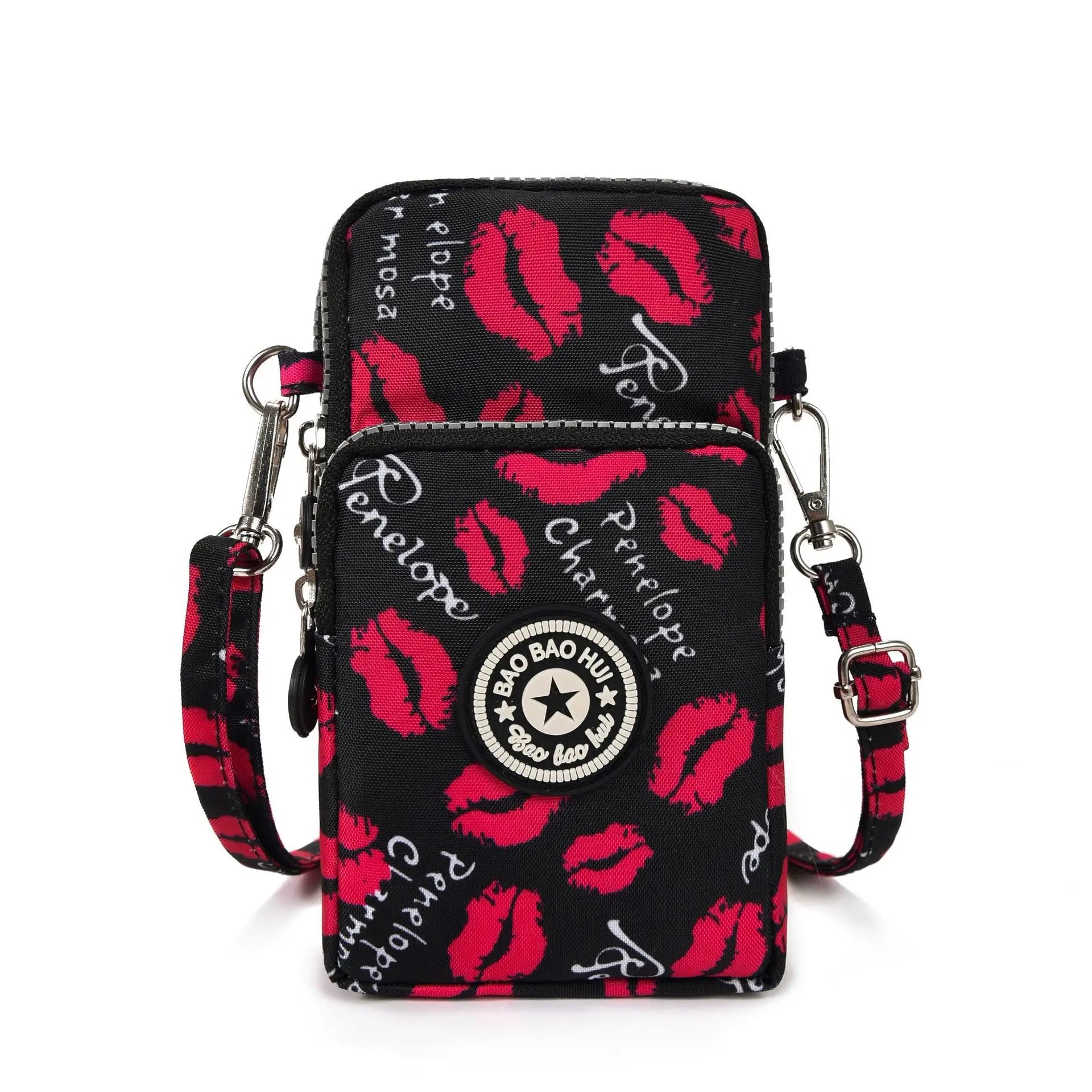 Sports Arm Bag, Women Mobile Phone Bag Running Messenger Purse Wallet, Women's Shoulder Cross Body Bags Multi Layer Zipper Pouch