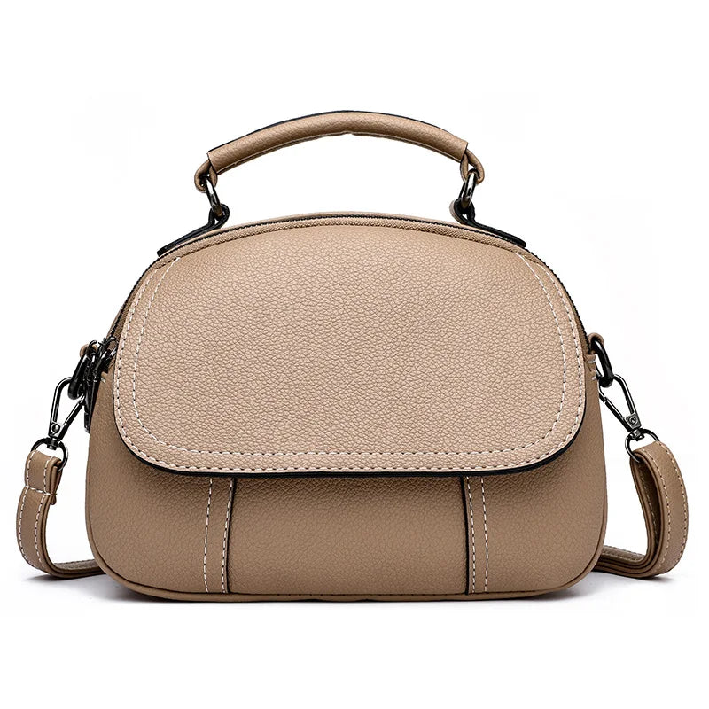 High Quality Fashionable Retro PU Leather Crossbody Bag Classic Small Shoulder Crossbody Bag Women's Luxurious Shell Handbags
