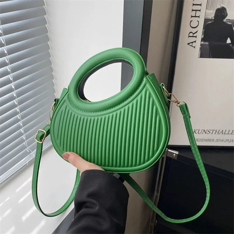 Chic Stripe Design Crossbody Bags for Women Elegant Synthetic Leather Handbag, Purse, Luxury Look Shoulder Bag for Everyday Use