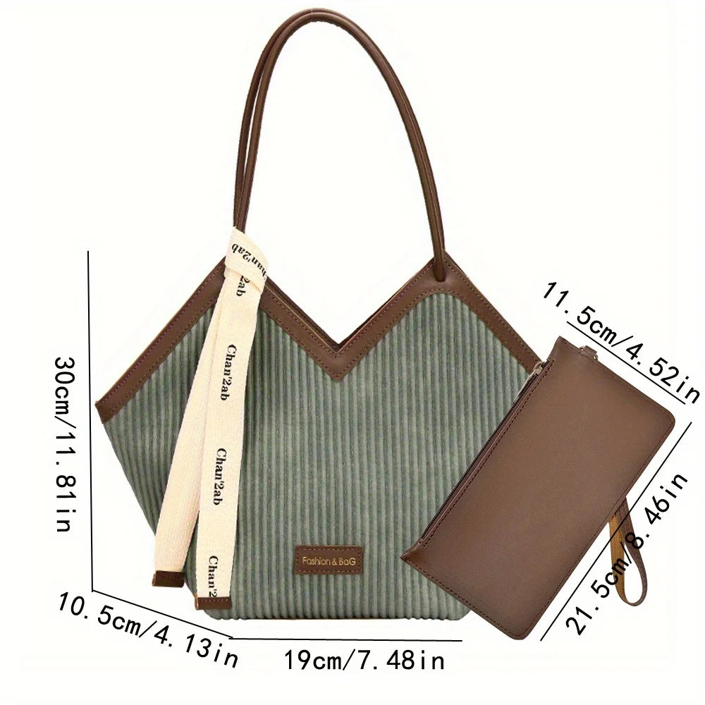 Love Design Tote Bag, Trendy Large Capacity Shoulder Bag, Faux Leather Simple Bag for Women Work Purses and Handbags