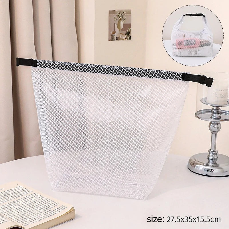 Waterproof Mesh Pouches, Clear Waterproof Travel Makeup Bag ，Tools Bag, Clutch Daily Use Summer Beach Gifts