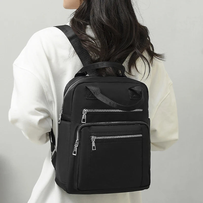 Women Backpack Travel Casual Waterproof Oxford Shoulder Bags Female Large Capacity Handbag Rucksack Multi-function School Pack