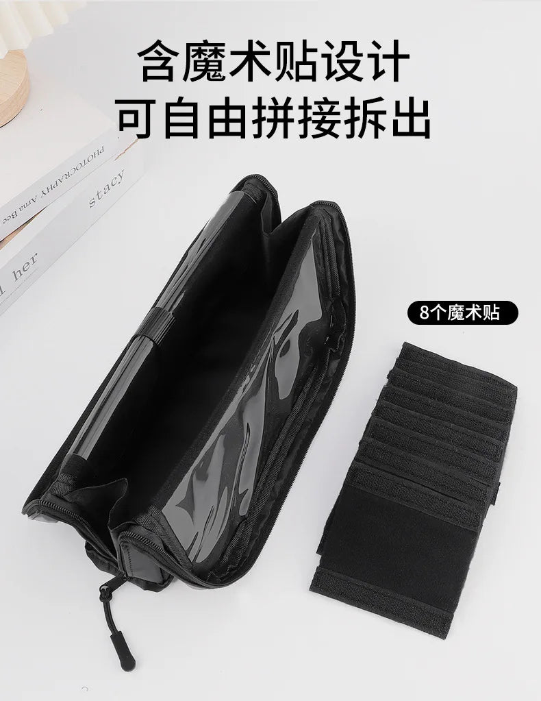 European and American Portable Makeup Storage Bag Professional Makeup Handbag with Magnetic Closure Brush Bag Foldable Large Cap