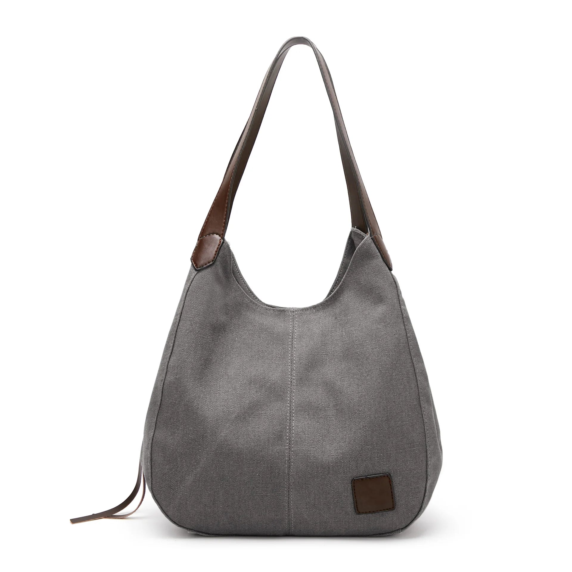 Large Capacity Canvas Shoulder Bag Casual Top-Handle Bag Daily Use Handbag Lady Shopping Totes Travel Bag