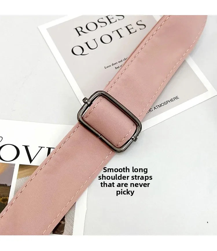Double Sided Pocket Canvas Bag, Nylon Underarm Shoulder Bag, Fashionable Messenger Bags for Women's Daily Use Work Travel Outing