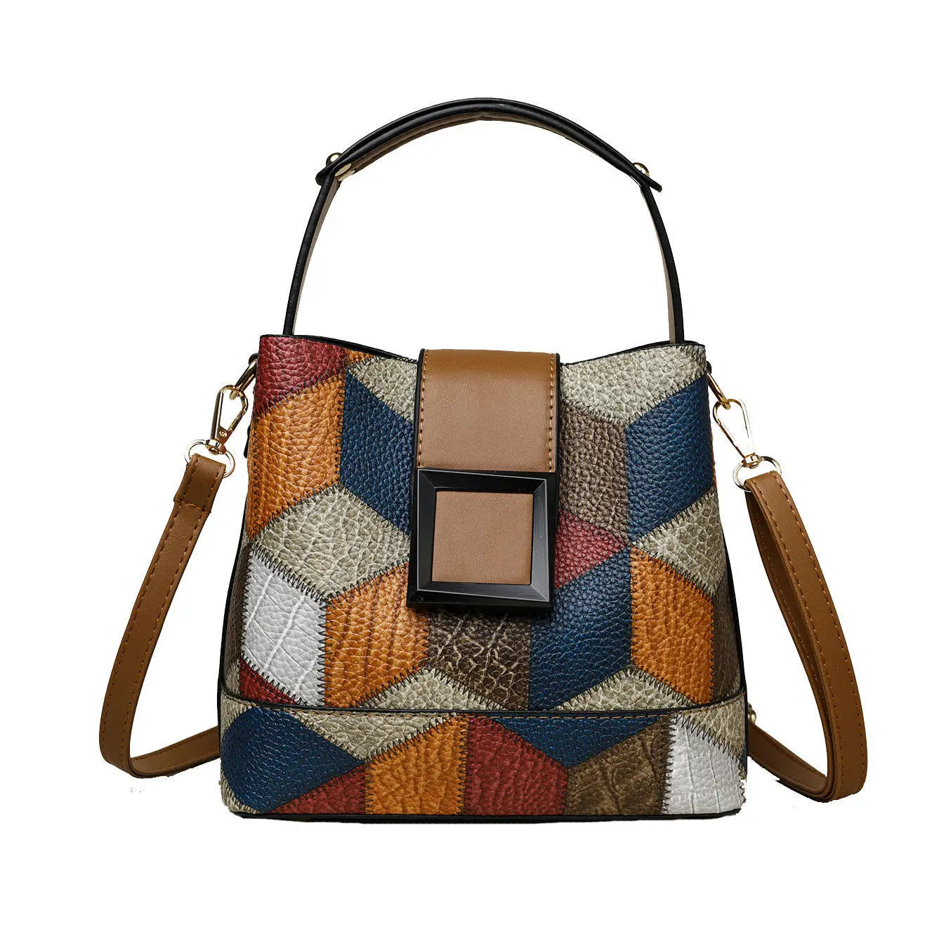 Simple Bucket Bag, Trendy Top Handle Purse, Women's Fashion Hanbag Shoulder Bag,