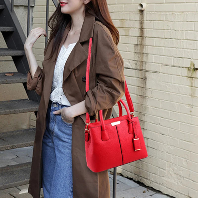 Ladies Large Tote Bag, Female Square Shoulder Bags, Bolsas Femininas Sac ,New Fashion ,Women PU Leather Handbags ,Crossbody Bags