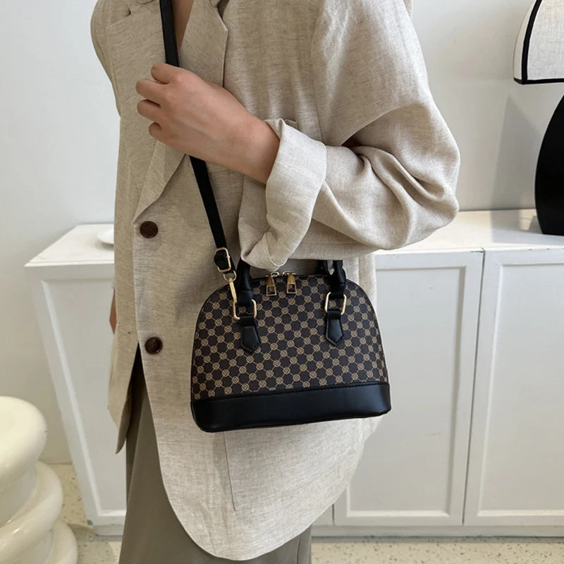 Fashion Shell Bag Ladies Small Pattern Design Purse and Handbag Shoulder Crossbody Bag For Women Daily Use