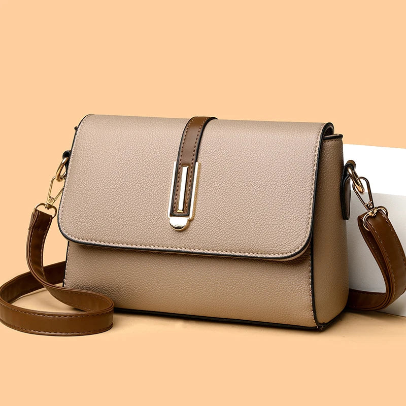 Women Shoulder Bags Ladies Messenger Crossbody Flip Purses Handbags Single Thin Adjustable Shoulder Strap Square Horizontal Bag