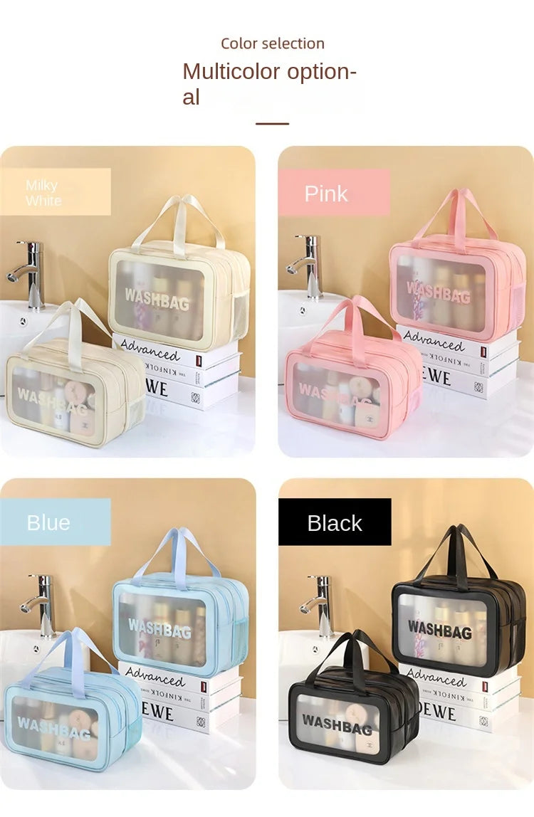 Wet Separate Bag Large Capacity Storage Bag Fitness Swimming Travel Portable Double Layer PVC Portable Cosmetic Bag #3571