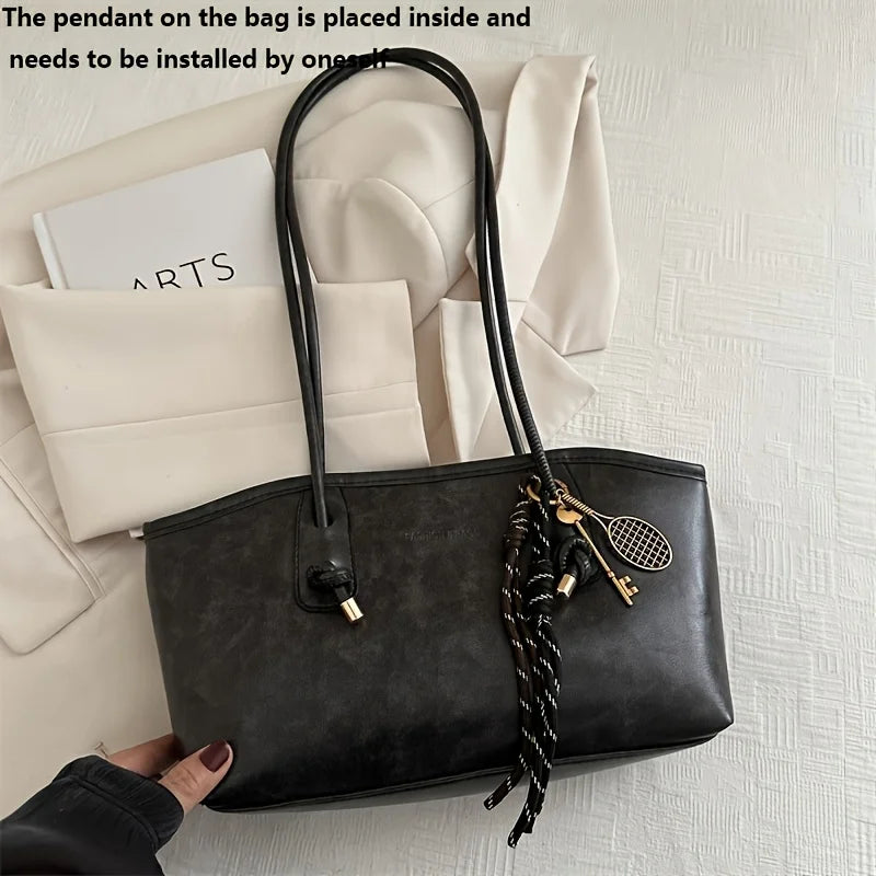 Ladies Soft Leather Shoulder Armpit Bag, Black, White, Brown, Coffee, Convertible Tote Bag, Spacious Work, Travel, Everyday Use