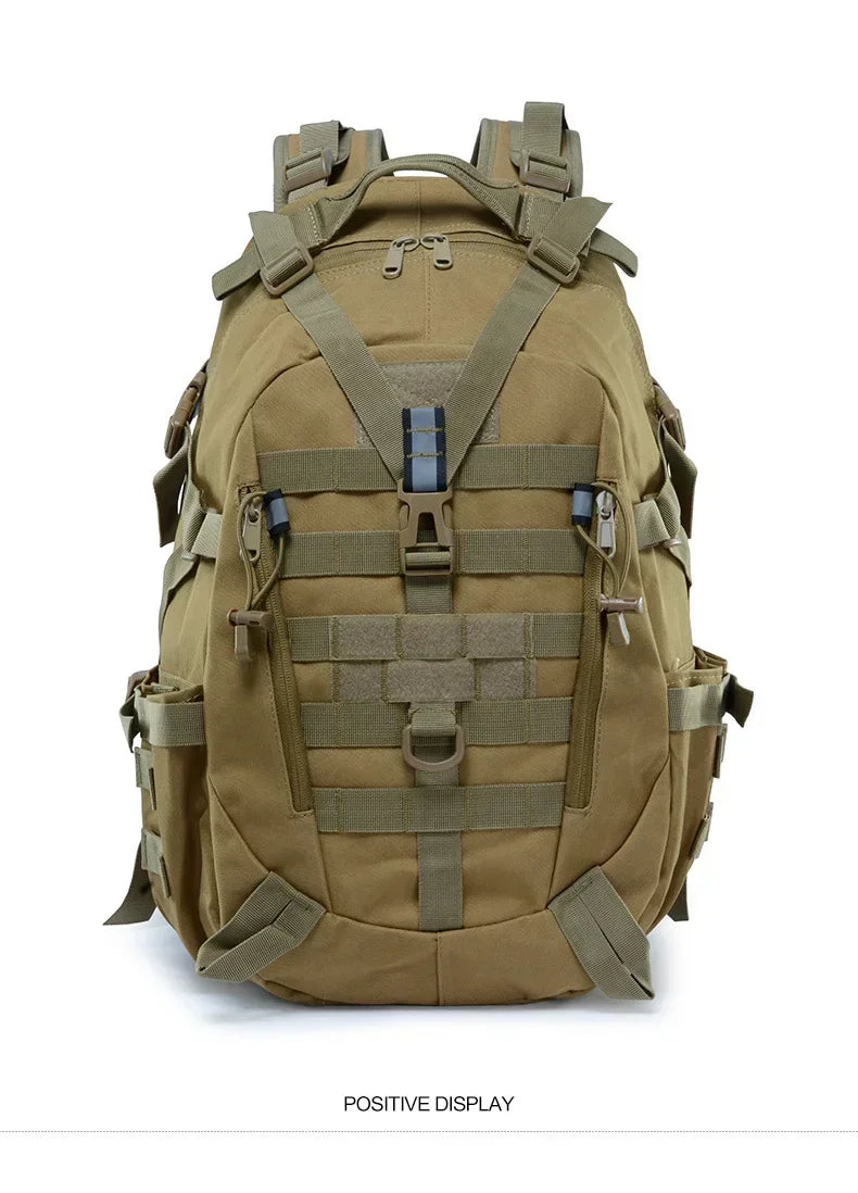 40L Camping Hiking Backpacks Tactical Backpack for Men/women Reflective Outdoor Climbing Rucksack Bag Survival Molle Travel Bags