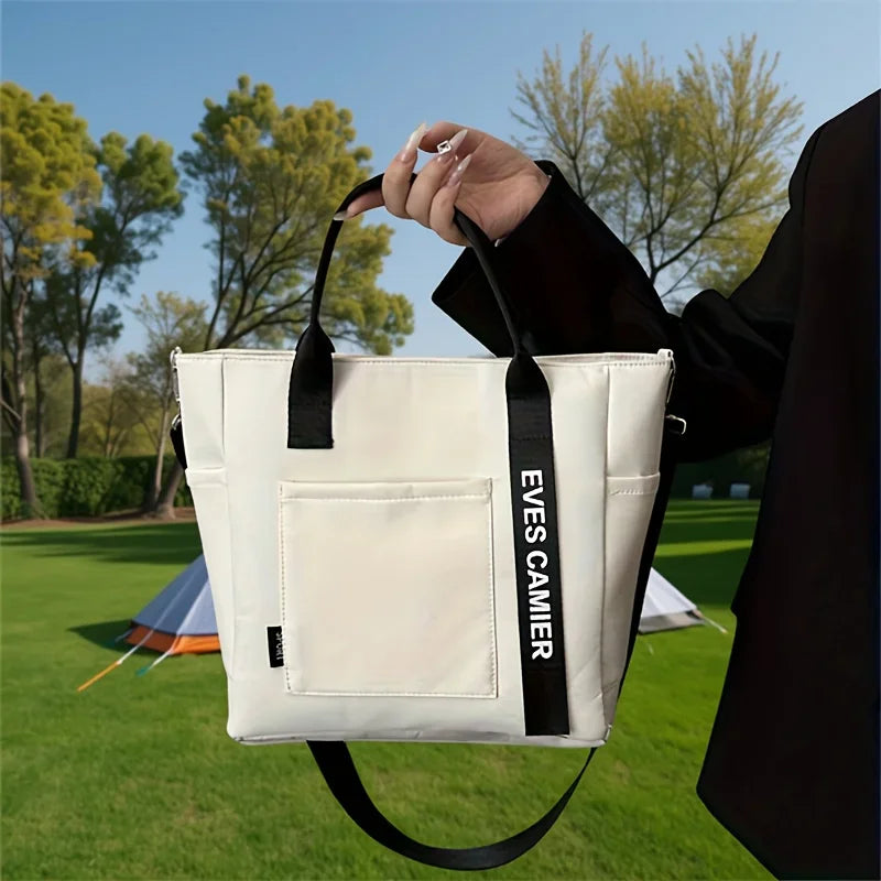 Nylon Handbag Women Campus Student Tote School Bag, Teen Girls Handbags Messenger Bag, Oxford Waterproof Shoulder Crossbody Bags