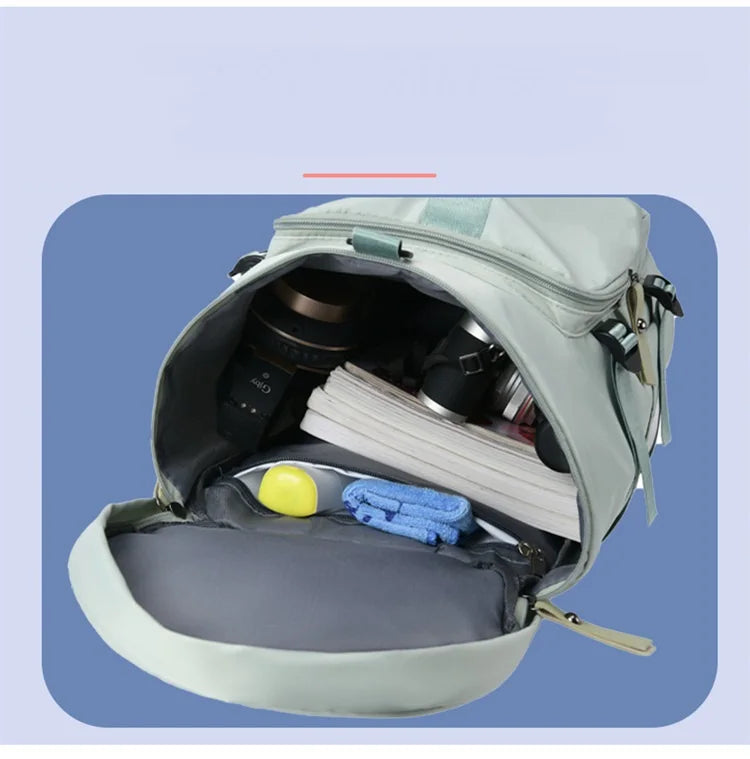 New fitness sport crossbody bag unisex backpack business trip large capacity short travel bag dry and wet separation luggage bag