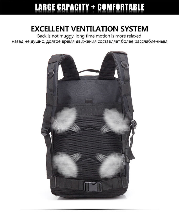 50L Man Tactical Backpacks Survival Traveling Bags Hking Outdoor 3P Assault Pack EDC Molle Pack For Trekking Hunting Bag