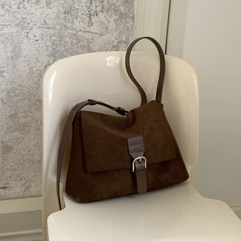 Matte Leather Large Capacity Handbag Female Underarm Shoulder Bag Fashion Messenger Crossbody Bags for Women Luxury Design Totes