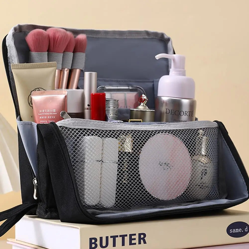2025 Large Capacity Portable Women's Travel Comestics Storage Bag Girl Makeup Bag Toiletry Organizer Makeup Brush Holer Storager