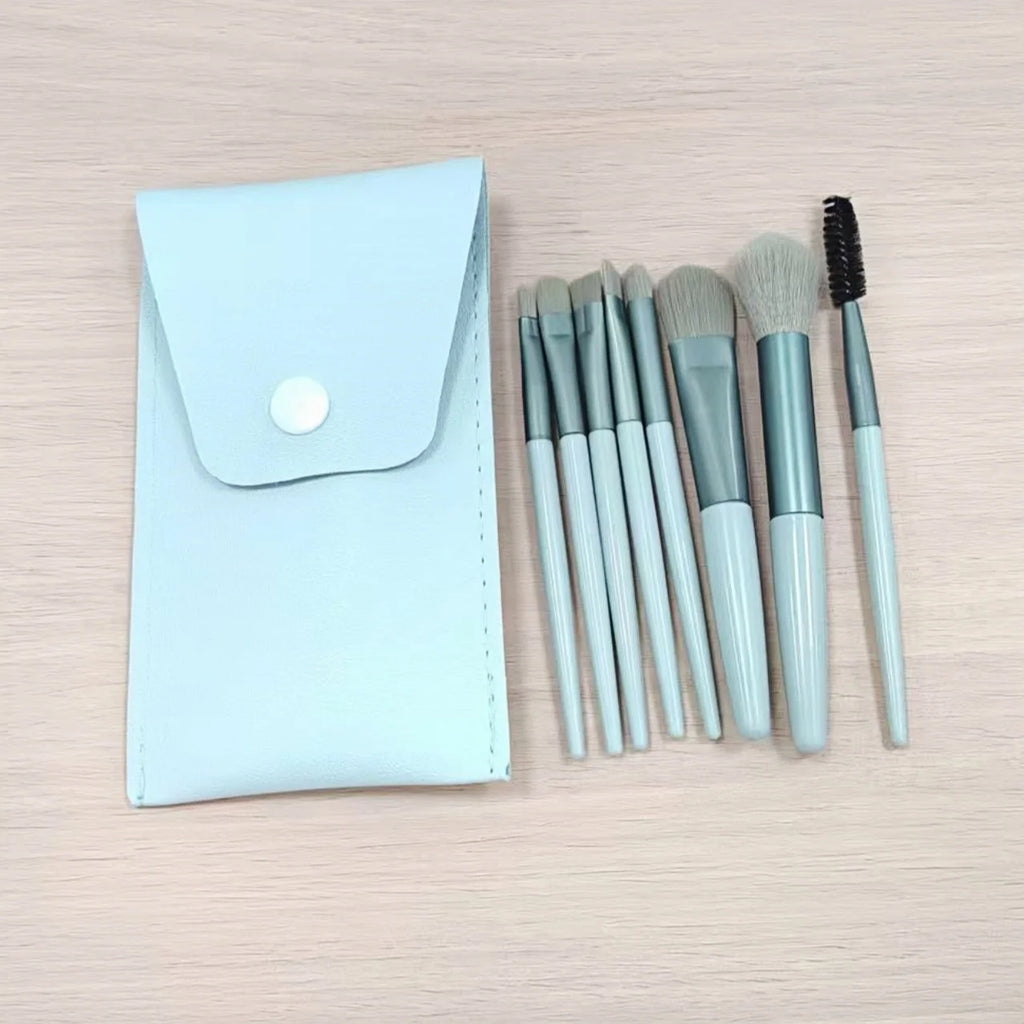 Customized Personalized 8 Piece Makeup Brush Set Portable Makeup Storage Bag Concealer Foundation Brush High Quality And Durable