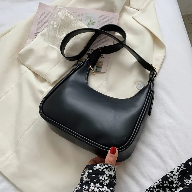 PU Leather Shoulder Messenger Bag Women Causal Luxury Handbags and Purse Female Designer Hobos Bag Small Brand Crossbody Bags