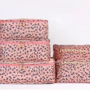 6-piece Large Size Travel Organizer Portable Suitcase Organizer Clothes Shoes Makeup Bag Luggage Organizer Travel Storage Bag