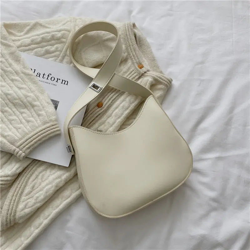 PU Leather Fashion Design Crossbody Bags For Women Summer Travel Shoulder Bags Large Capacity Handbags and Purse Armpit Hobo Bag