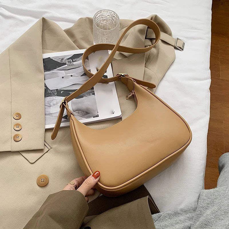 PU Leather Shoulder Messenger Bag Women Causal Luxury Handbags and Purse Female Designer Hobos Bag Small Brand Crossbody Bags